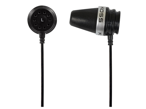 Koss In The Ear Earbuds, Kopfhörer, Im Ohr, Musik, Schwarz, 1,22 M, Verkabelt