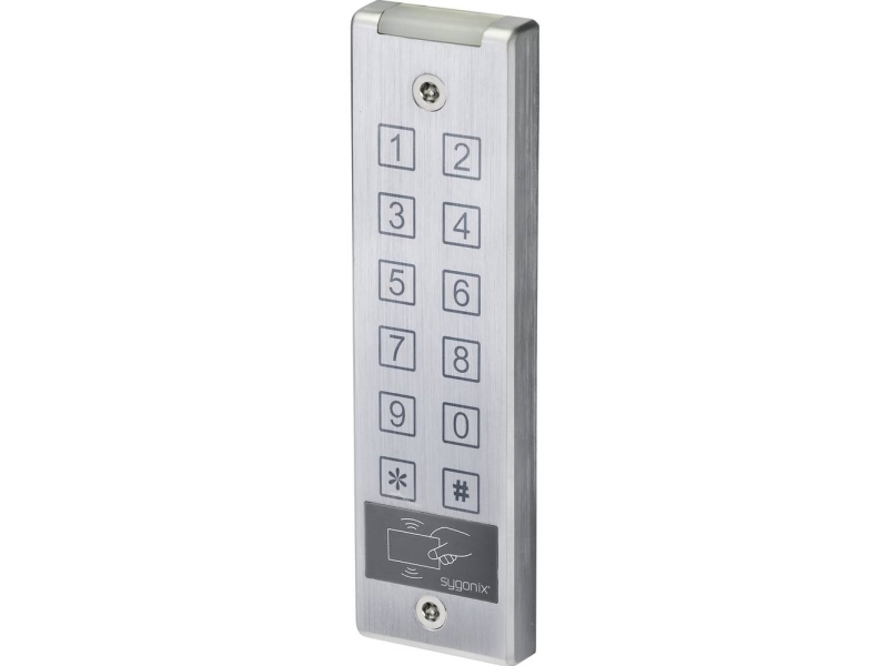 Sygonix Sy-4777290 Code-Tastatur Med Rfid Overflademonteret 12 V/Dc, 24 V/Dc Ip65 Med Berøringsskærm