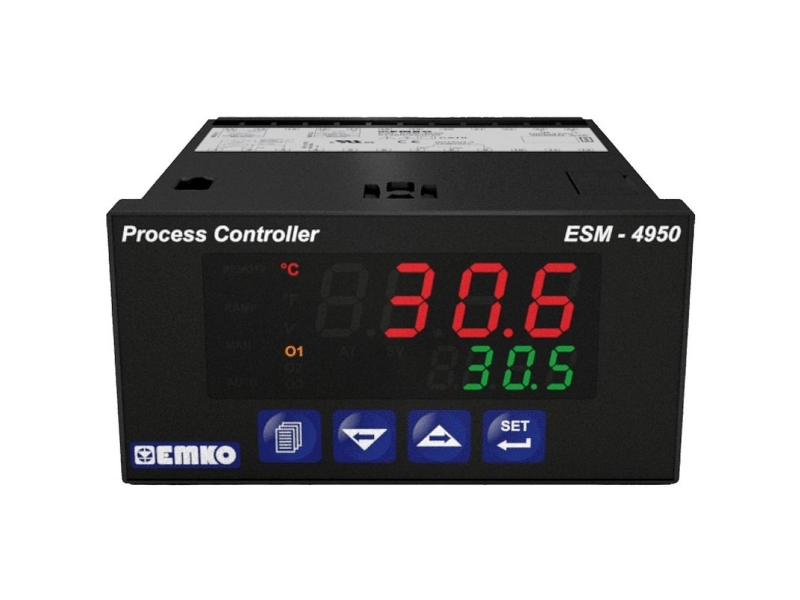 Emko ESM-4950 2-punkts, P, PI, PD, PID Universalregulator Pt100 -200 till +1700 °C Relä 5 A (L x B x H) 86,5 x 48 x 96 mm | Komponenter - Automatiseringsteknik - Temperaturregulator | GameStuff