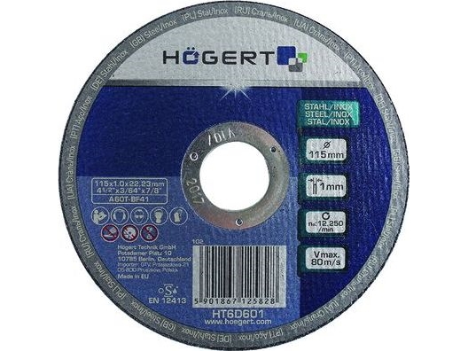 Korundskæreskive 125Mm Til Metal/Inox 1.0Mm Ht6d602