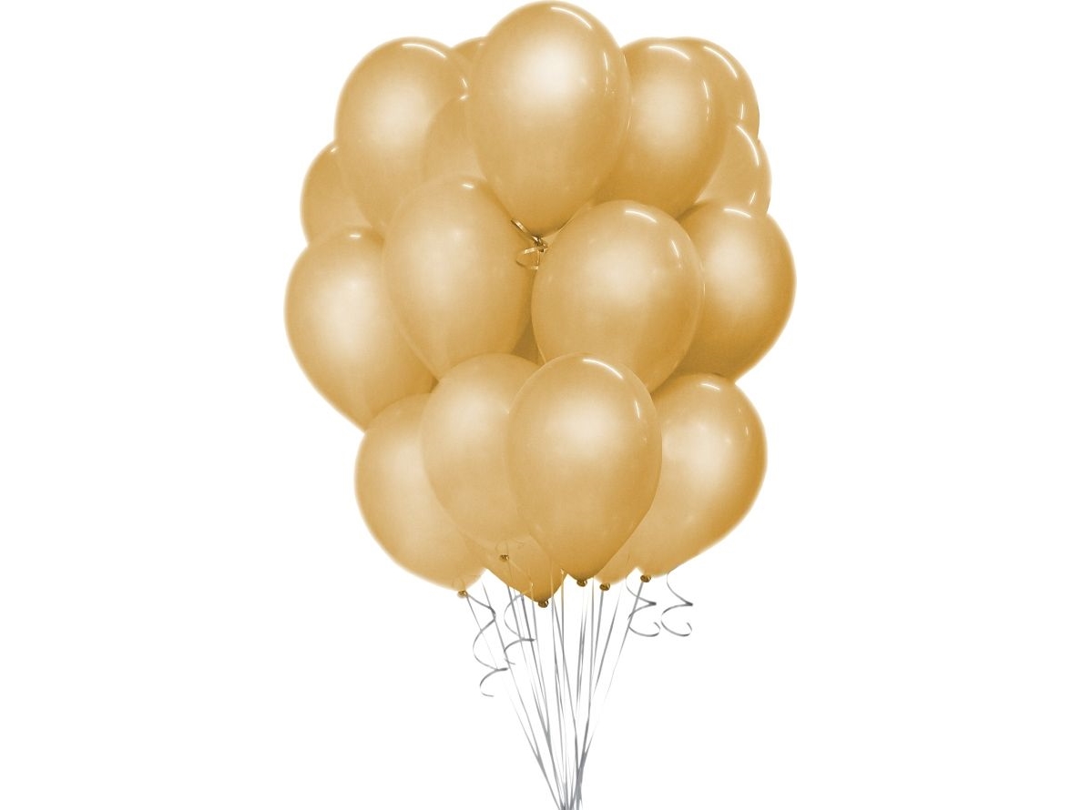 GoDan Metallic Gold Ballonger, B&amp C, 30 cm, 50 st. | N - A | GameStuff