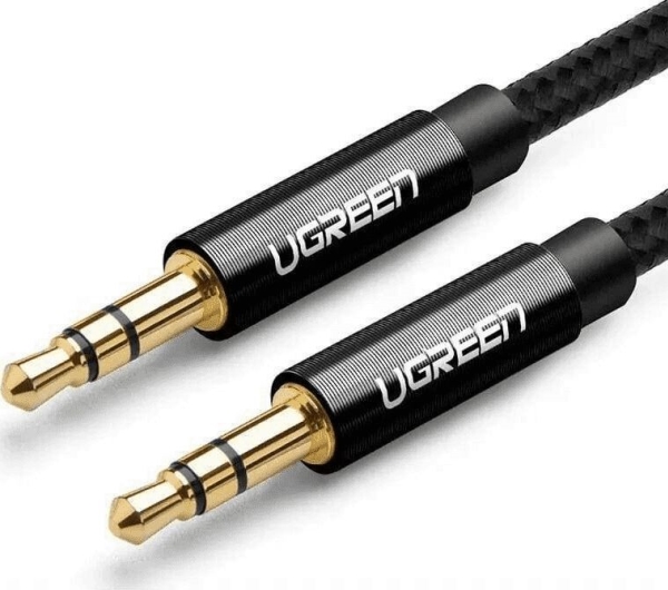 Ugreen Jack 3,5 mm til Jack 3,5 mm kabel 1 m sort (UGR648BLK)