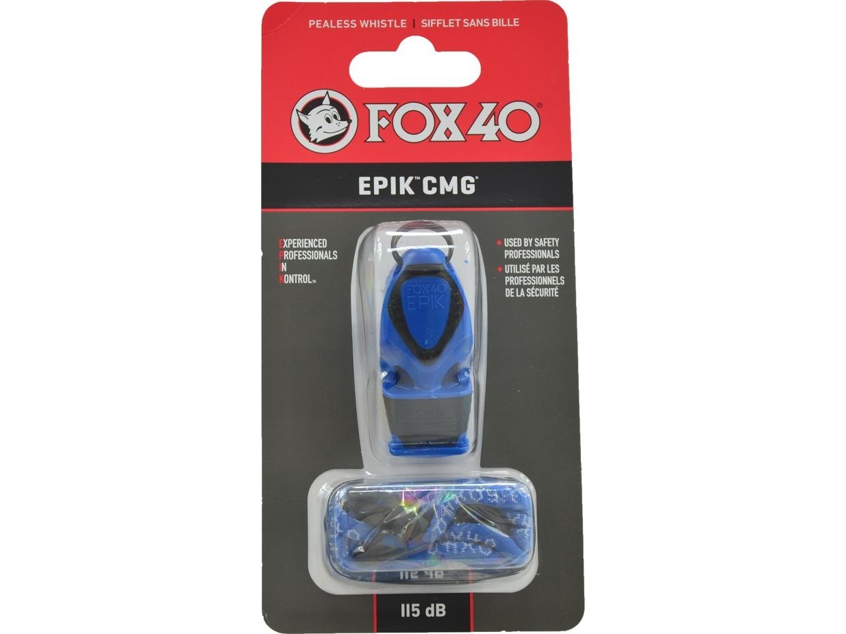 Fox40 visselpipa Fox 40 Epic CMG blå med snöre 8803-0508 | Sport & Träning - Säkerhetsutrustning - Skater hjälmar | GameStuff