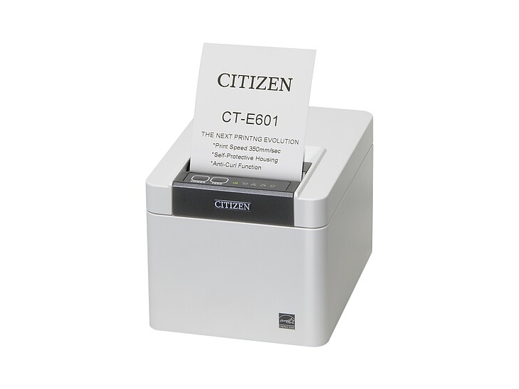 Citizen Ct-E601, Direkte Termisk, Pos Drucker, 203 X 203 Dpi, 350 L/S, 1,5 X 3 Mm, Katakana,Pc437,Pc850,Pc858,Pc860,Pc863,Thai Code 18,Wpc1252