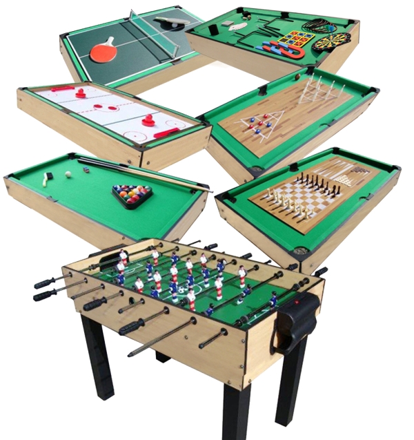 MegaLeg Multibord 9i1 (Fodbold / Pool / Hockey / Tennis m.v.)