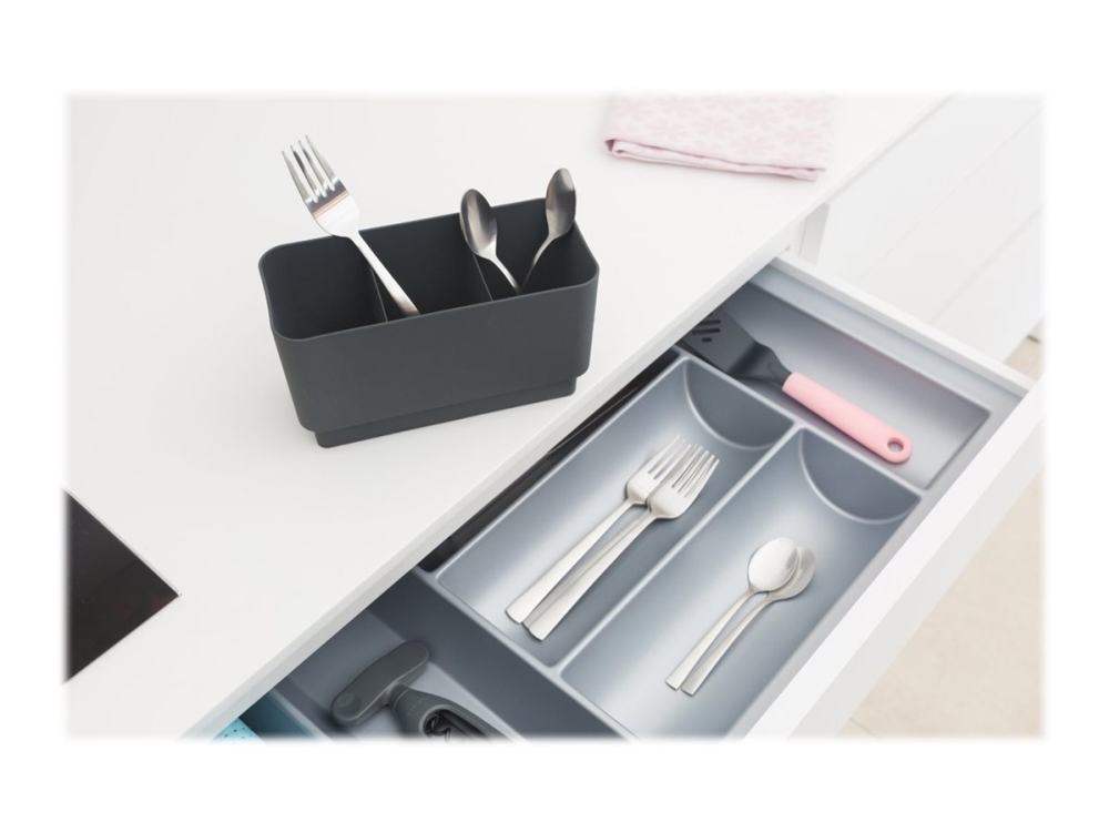Brabantia - Dish rack - 49.2 x 38.6 x 14.2 cm - mörkgrå | Trädgården - Bevattning av trädgårdar - Vattenspridare | GameStuff
