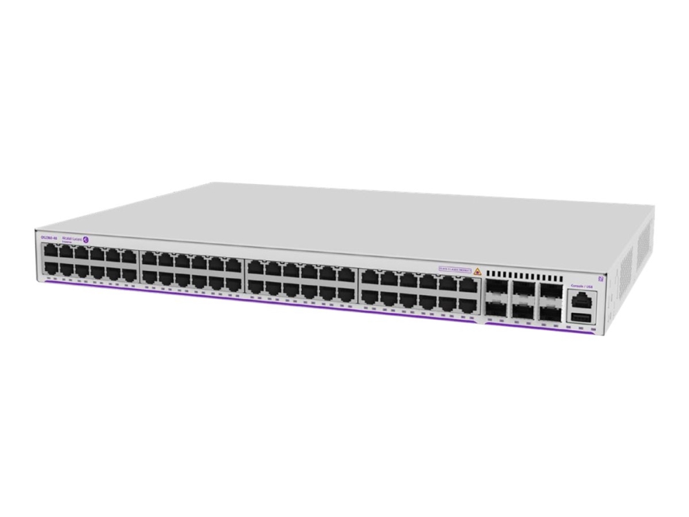 Alcatel Lucent Omniswitch Os2260 P48 Switch Administreret 100 1000 Poe+ + Gigabit Sfp Uplink Monterbar Stativ Poe+ 370