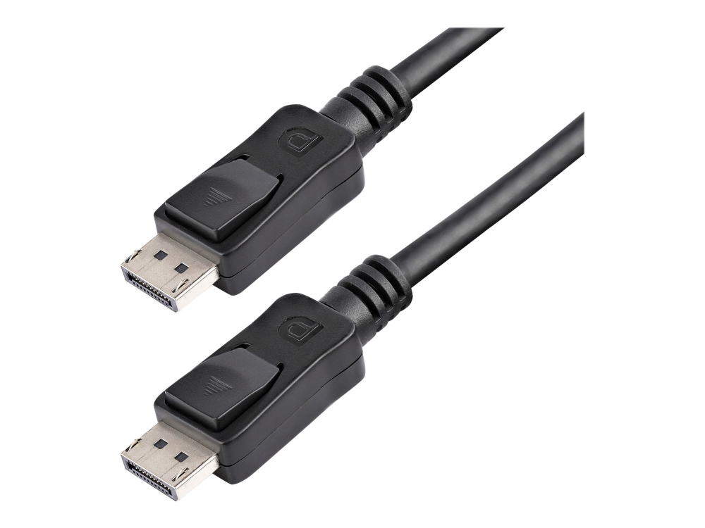 Startech.Com 35 Ft Displayport Cable With Latches - M/M - Displayport Kabel - Displayport (Han) Til Displayport (Han) - 10.7 M - Haspet - Sort - For