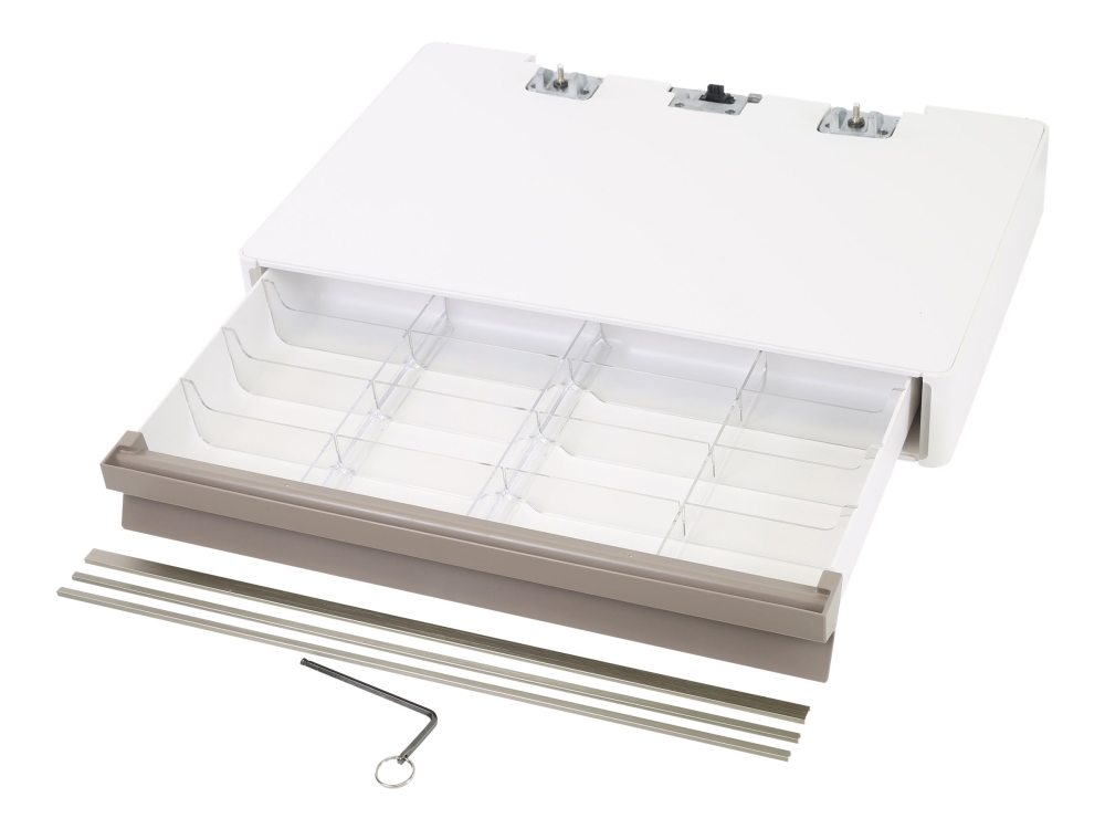 Ergotron Carefit Pro - Komponenter Til Montering (Skuffeinddeling, Dekorative Paneler, Skuffehus) - Låsbar - Medicinsk - Hvid, Varm Grå - Kan Montere