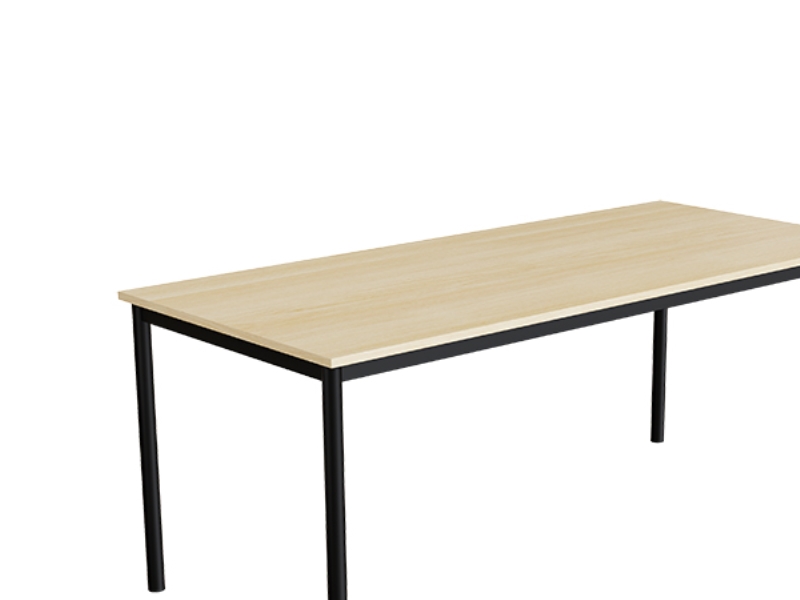 Tisch Combi 200 1800X800 Mm Höhe 720 Mm Schalldämpfende Birken-Laminatplatte Auf Alu-Grauem Gestell
