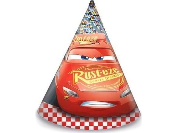 Procos Geburtstagskappen Cars 3 - 6 Stück Universal