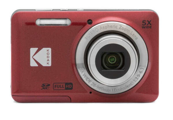 Kodak PIXPRO FZ55, 16 MP, 4608 x 3456 pixlar, CMOS, 5x, Full HD, Röd | Foto och video - Digitalkameror - Kompakt | GameStuff