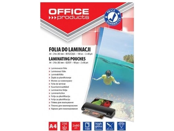 Pbs film for lam.office bł.2x80 micr. A4 216x303 20325415-90