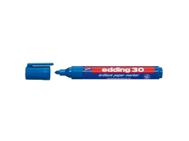 Permanent Marker Edding 30, Rund, 2 Mm, Blå