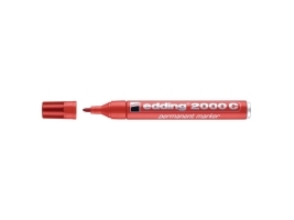 Permanentmarker Edding 2000C, Rund, Rød