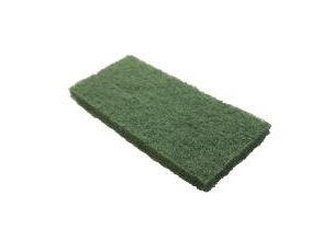 Skurenylon 12x25x2 cm Medium Grøn,10 stk/pk