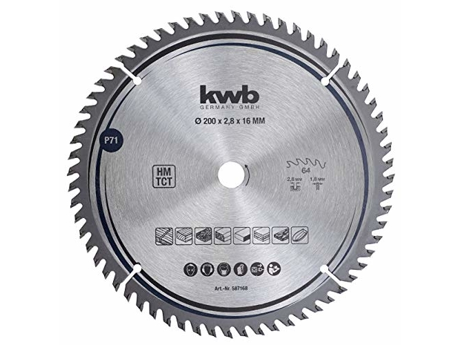 Kwb 587168, Hartmetall-Bestücktes Wolfram (Tct), 1 Stück(E)