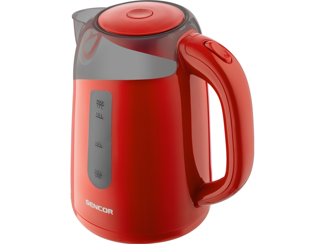 Sencor Swk 1704Rd, 1,7 L, 2200 W, Rød, Plast, Vandmåler, Ledningsfri