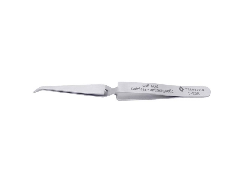 Bernstein Tools For Electronics 5-858 Elektronik Og Finmekanik Universalpincet 31C Flad, Bøjet 125 Mm