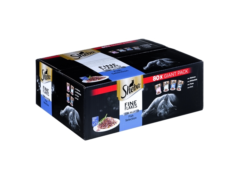 SHEBA Delicacy Fish Flavours in Jelly - vått kattfoder - 80x 85g | Sällskapsdjur - Katt - - Blötfoder katt | GameStuff