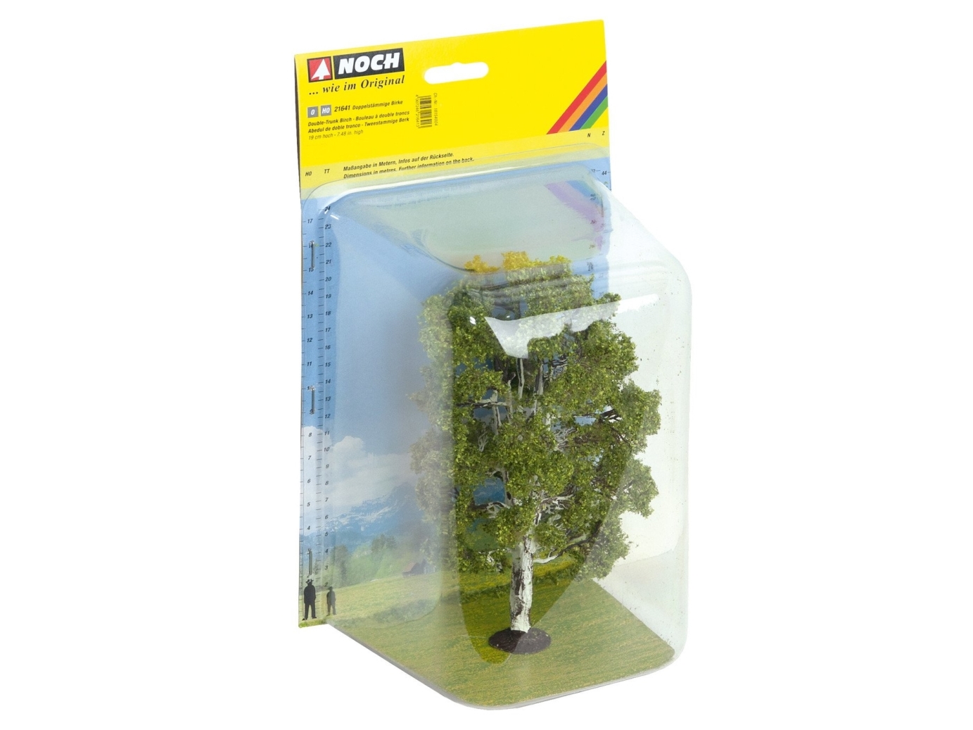 NOCH Double Trunk Birch, O (1:43)/HO (1:87), Grön | Hobby - Modelljärnväg - Markbyggnader | GameStuff