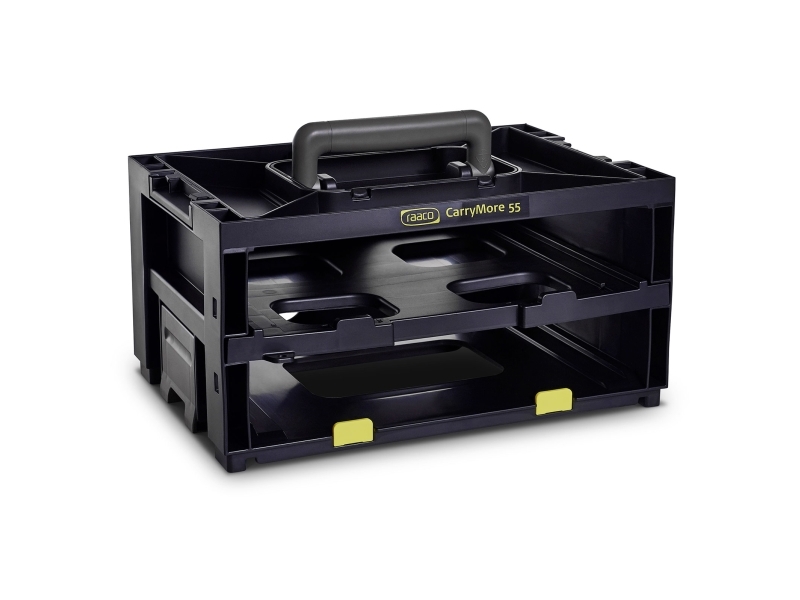 Raaco förvarings- och transportenhet CarryMore 55 för 2 st. CarryLite 55 4x8. | Elverktyg - Batteri & Laddare - Batteri till DIY | GameStuff