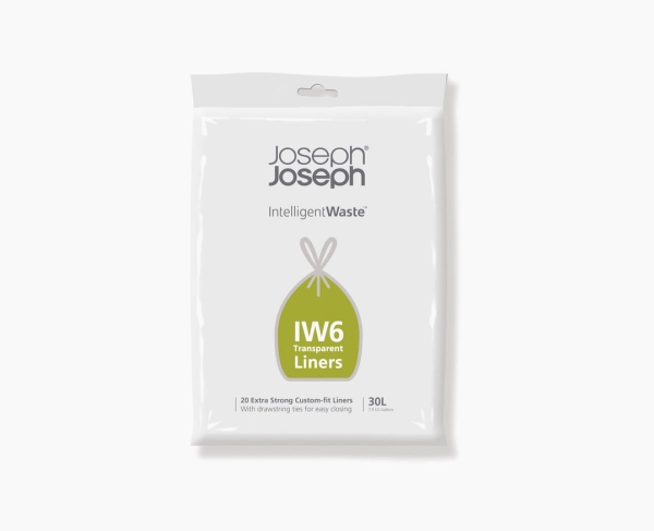Joseph Joseph IW6, 30 L, Transparent, Plast, 20 stk, 205 mm, 40 mm | Rengöring - Avfallshantering - Soppåsar | GameStuff