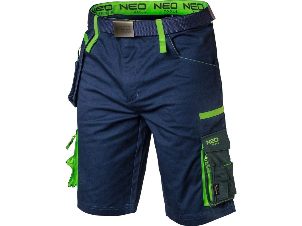 Neotools Neo Tools PREMIUM šortai, 62% medvilnė, 35% poliesteris, 3% elastanas, M dydis
