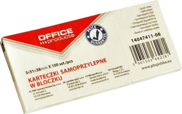 Office Products selvklæbende noter 51 x 38