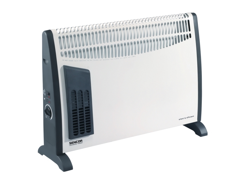 Sencor Scf 2001, Radiator/Ventilator, Væg, Gulv, Sort, Hvid, 2000 W, 750 W, 680 Mm