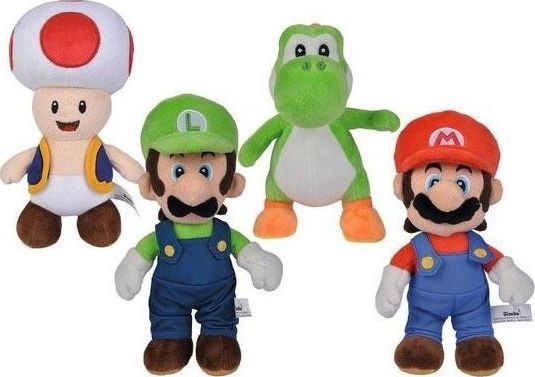 Simba Mascot Plush Super Mario - 4 Types Assorted