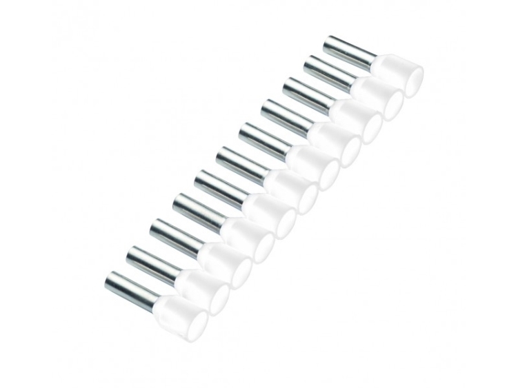 Cimco 184482, Pin Terminal, Kobber, Lige, Hvid, Tinbelagt Kobber, Polypropylen (Pp)