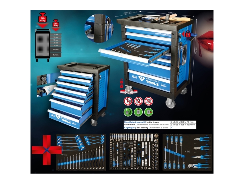 Brilliant Tools Bt153207, 69,5 Kg