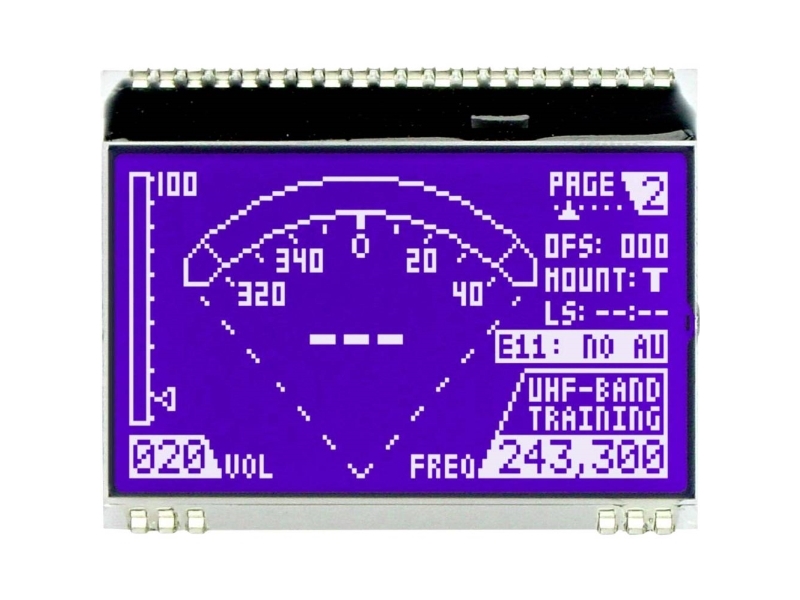 Electronic Assembly LC-display (B x H x T) 55 x 46 x 2 mm