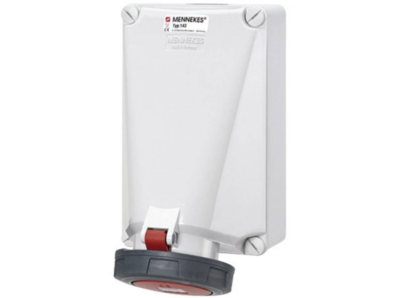 CEE Ulkoinen seinäpistorasia 125A 5P 6H 400V IP67 jalustassa