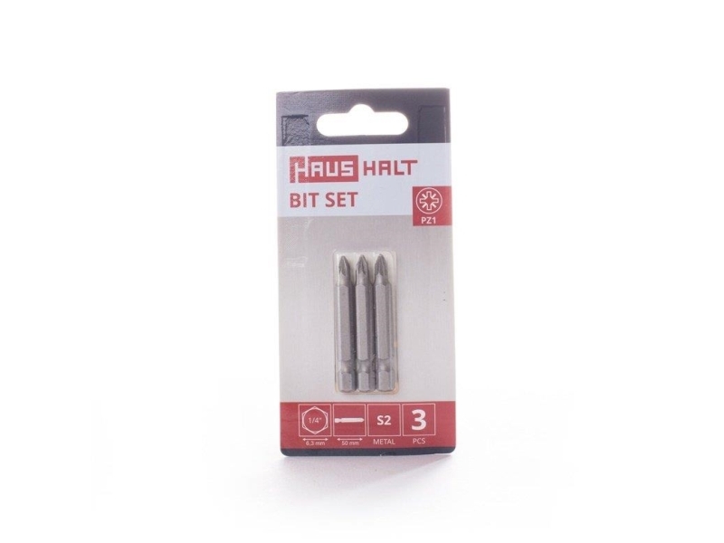 Haushalt Screwdriver Bit Pz1x50mm 3Pcs