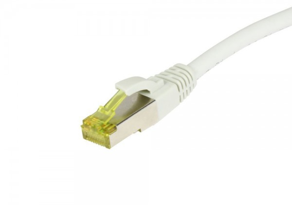 Patchkabel Rj45 Cat6a 500Mhz10m Weiss Sstpsftp Tpelszhultraflex Awg26 Mit Cat7 Rohkabel Synergy 21