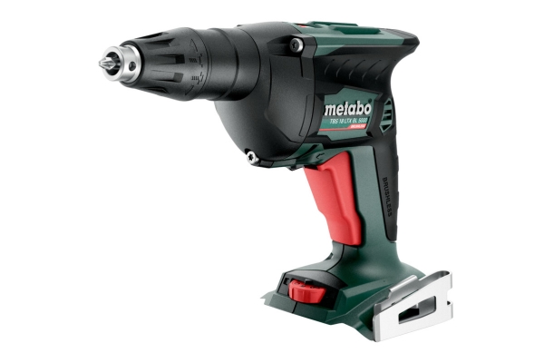 Metabo TBS 18 LTX BL 5000, Skruepistol, Pistolhåndtag, 1/4, Magnetisk bitholder, Sort, Grøn, Børstefri