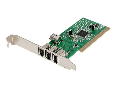 Startech 4 Port Pci 1394A Firewire Adapter Card - 3 External 1 Internal Firewire Pci Card For Laptops (Pci1394mp) - Firewire Adapter - Pci - Firewire
