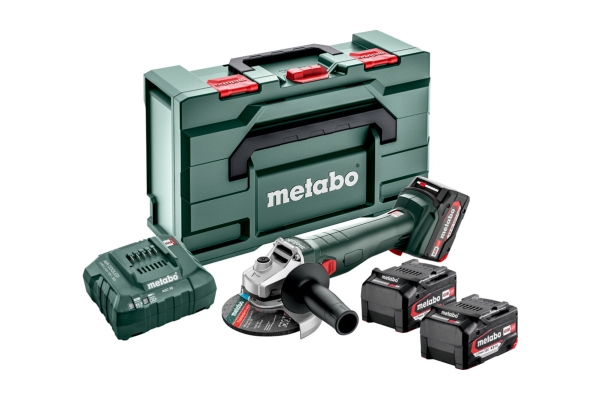 Metabo W 18 L 9-125 Quick Set, 8500 RPM, 12,5 cm, Batteri, 4 Ah, 1,6 kg, Borstlös motor