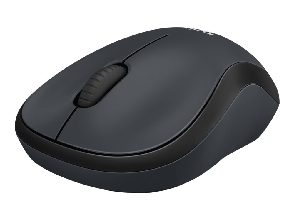 Logitech M220 Silent - Mus - Optisk - 3 Knapper - Trådløs - 2,4 Ghz - Trådløs Modtager (Usb) - Antracit (910-004878)