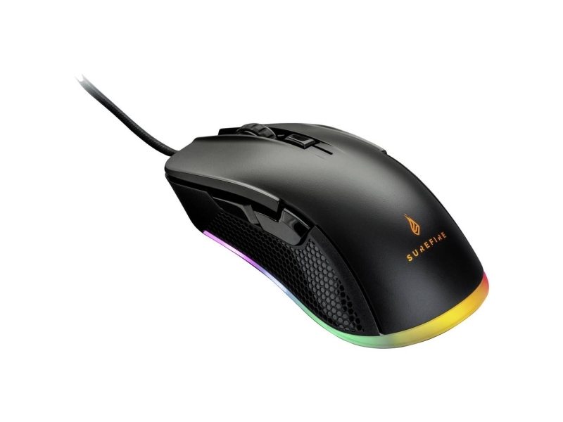 Surefire Gaming Buzzard Claw – Gaming-Maus – Rechtshänder – Optisch – 7 Tasten – Bis Zu 7200 Dpi – Usb – Schwarz