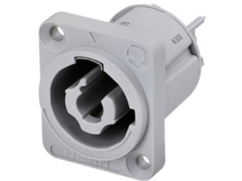 Rean AV RRAC3O-G-000-0 Strømstik Tilslutning, indbygning Samlet poltal: 2 + PE 16 A Grå 1 stk