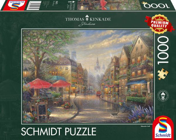 Schmidt Spiele Thomas Kinkade Studios: Café In München, 1000 Stück(E), Stadt, 12 Jahr(E)