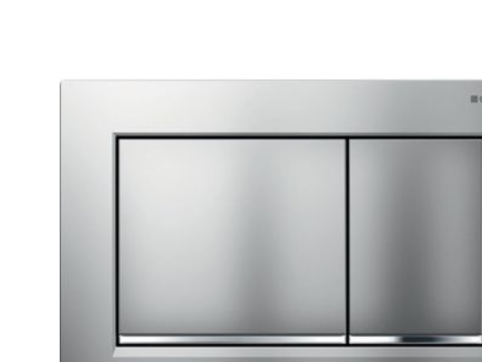 Geberit Flush Plate Geberit Omega30 Flush Plate, Front, Matt Chrome, Easy-To-Clean [1/10]