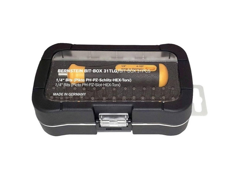 Bernstein Tools For Electronics 6-355 Bitsæt 31 Dele 1/4 (6,3 Mm) Inkl. Bitholder