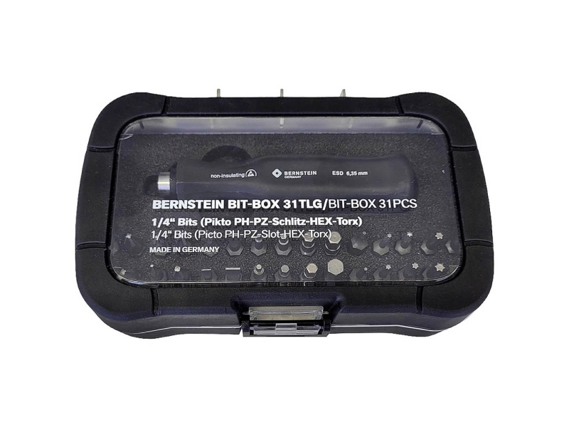Bernstein Tools For Electronics 6-355-Esd Bitsæt 31 Dele 1/4 (6,3 Mm)