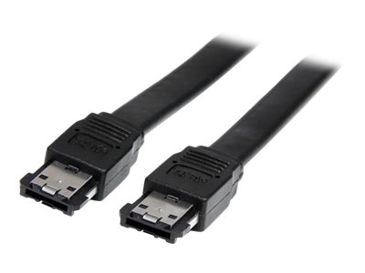 Startech.Com Abgeschirmtes Externes Esata-Kabel - Esata-Kabel - Serial Ata 150 - Esata (M) Zu Esata (M) - 3 Ft - Schwarz - Esata3 - Esata-Kabel - Ser