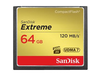 Sandisk Extreme - Flashhukommelseskort - 64 Gb - 567X - Compactflash