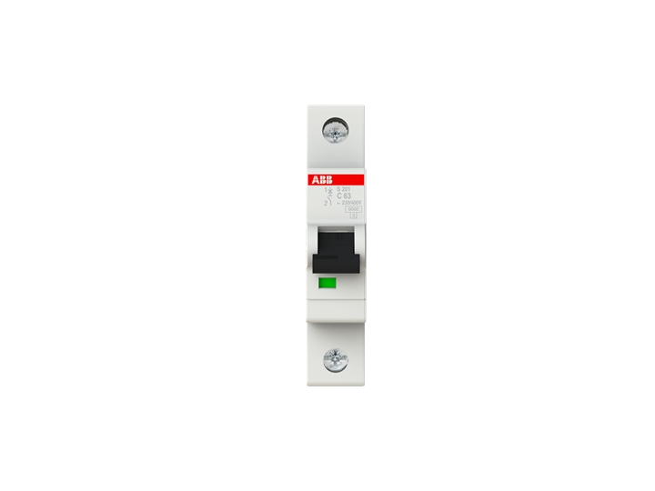 Abb S201-C63, Miniature Strømafbryder, Ip20